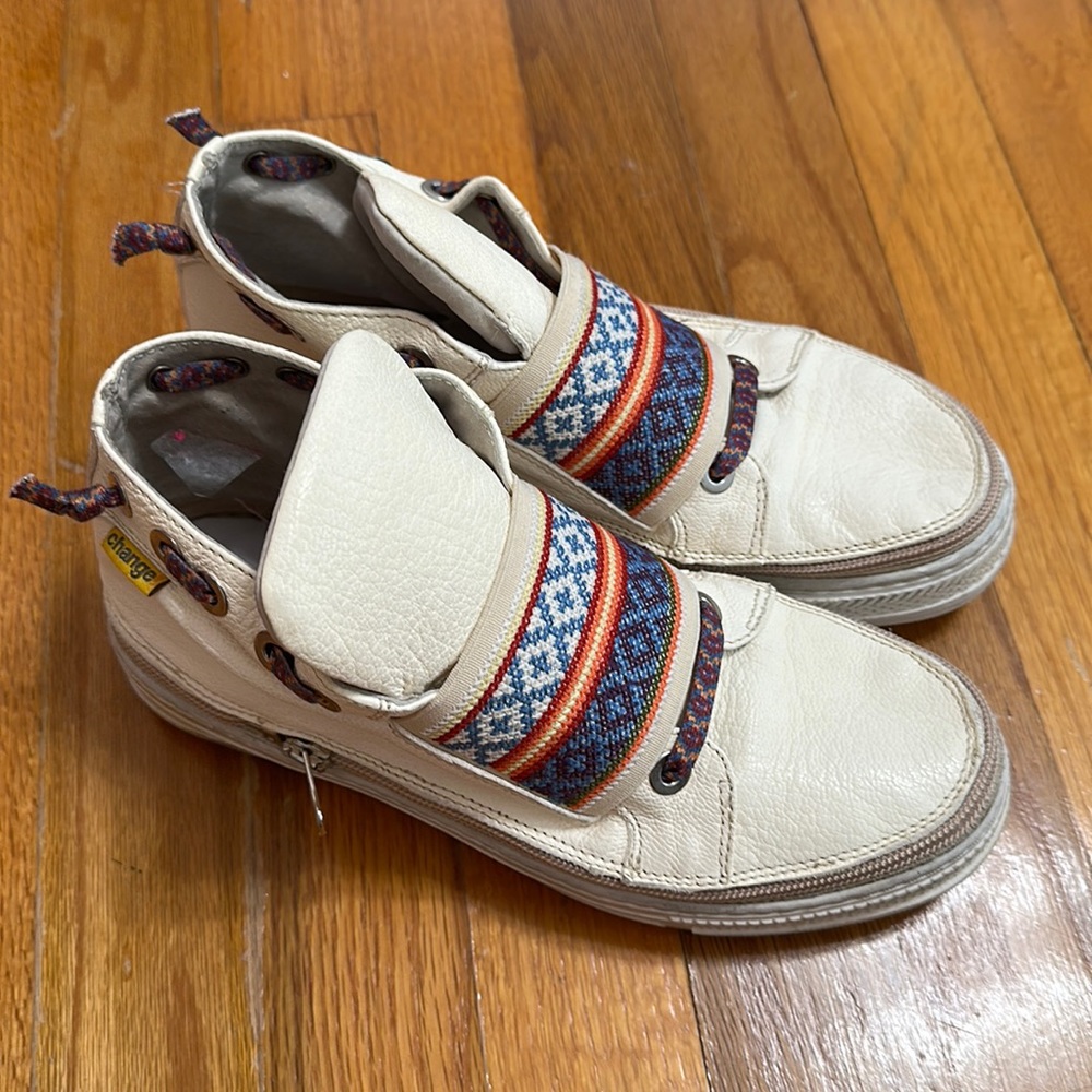 High-top sneakers!